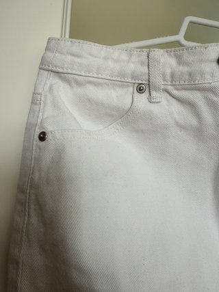 Falda vaquera blanca