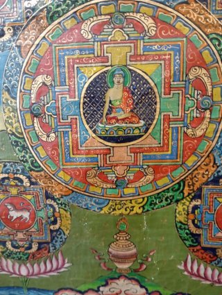 Tangkha Buda Shakyamuni Tíbet