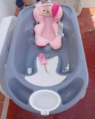 Bañera cambiador bebé con soporte