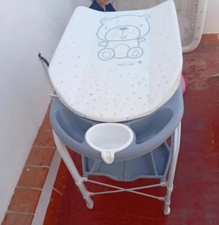 Bañera cambiador bebé con soporte