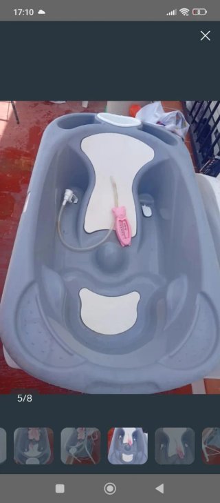 Bañera cambiador bebé con soporte