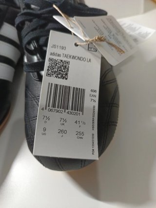 Zapatillas Adidas Taekwondo Negras T41 1/3