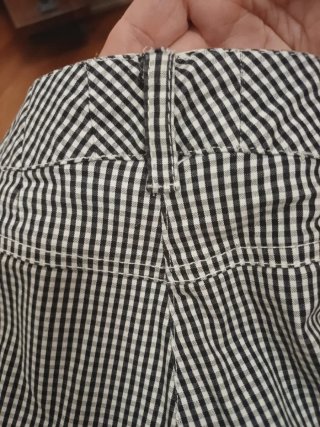 Pantaloni estivi alla caviglia beige/nero