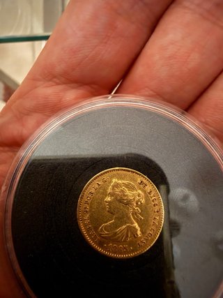 4 Escudos Isabel II Oro