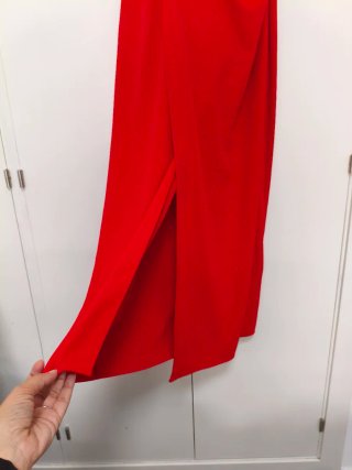 Vestido rojo Zara evento