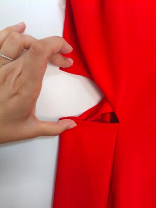 Vestido rojo Zara evento