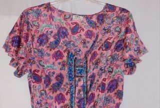 Vestido largo rosa estampado floral