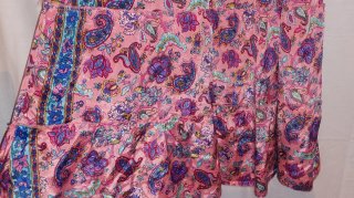 Vestido largo rosa estampado floral