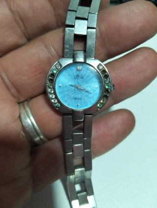 Reloj Lotus Mujer Azul y Plateado