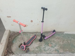 2 Patinetes Infantiles Niña Rosas