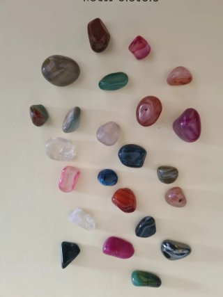 Piedras rodadas naturales con Mini taza