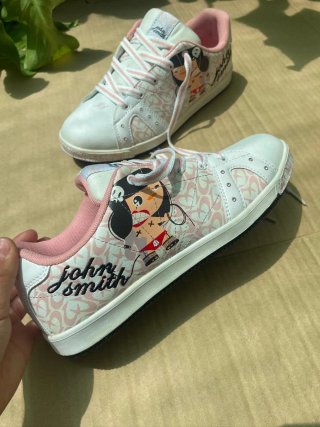 Zapatillas John Smith Puca Blancas Rosas