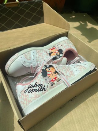 Zapatillas John Smith Puca Blancas Rosas
