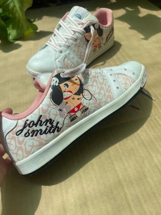 Zapatillas John Smith Puca Blancas Rosas