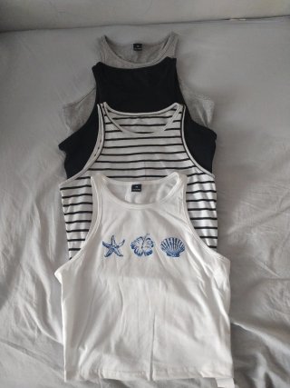 Lote 4 Camisetas Tirantes XS