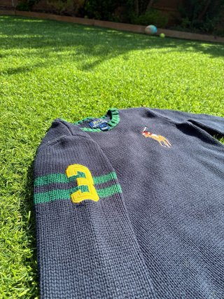 Jersey Polo Ralph Lauren Niño Azul/Verde