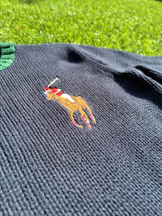 Jersey Polo Ralph Lauren Niño Azul/Verde