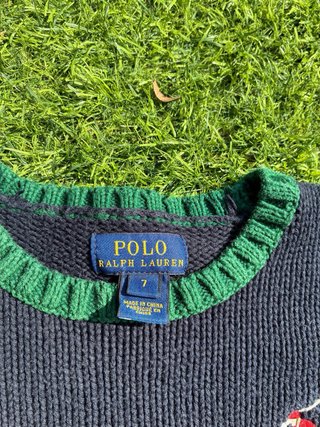 Jersey Polo Ralph Lauren Niño Azul/Verde
