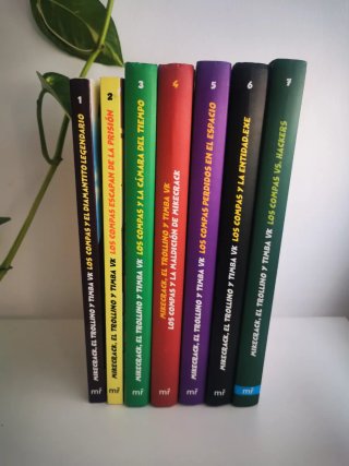 Colección libros del 1 al 6 de Los Compas.