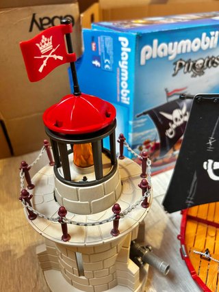 Playmobil 9522 Faro pirati (Versione con barca)