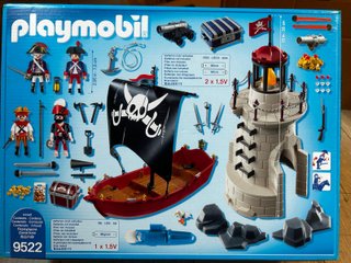 Playmobil 9522 Faro pirati (Versione con barca)