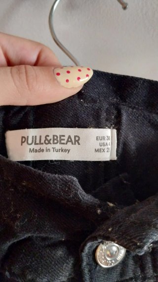 Pantalones Balloon Pull&Bear Negros