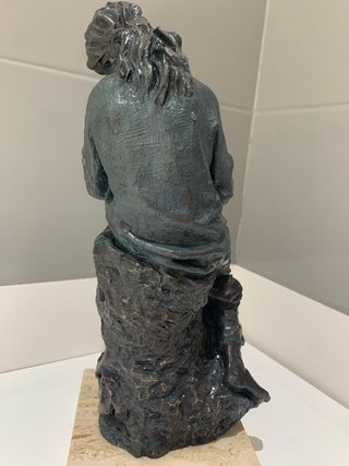 Figura Maternidad Hierro y Mármol