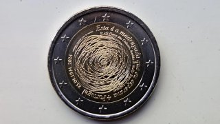 Moneda conmemorativa Portugal 2024 claveles