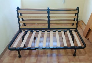 Divano letto grigio Ikea