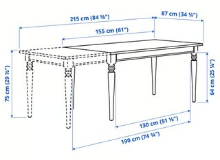 Mesa comedor extensible IKEA INGATORP
