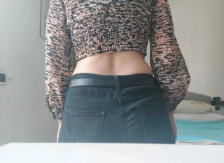 Zara Top Crop Stampa Animalier Tg S