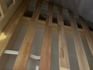 Litera infantil de madera maciza, estilo casita