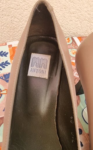 Zapatos Antoni Piel Beige Talla 40