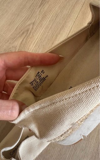 Alpargatas Calvin Klein Jeans Talla 37 Beige