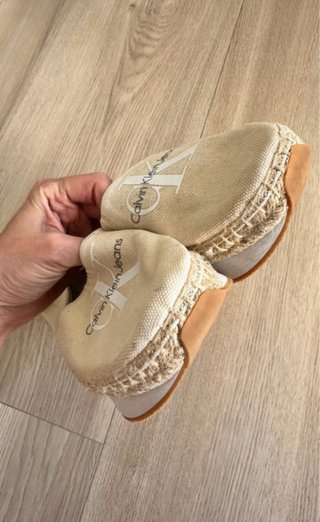Alpargatas Calvin Klein Jeans Talla 37 Beige