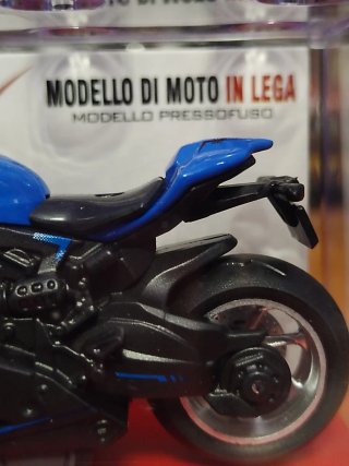 Modellino Moto Sportiva Blu/Nero