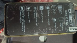 CUBOT NOTE 20 PRO 6GB+128GB Negro
