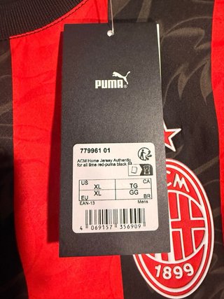 Camiseta AC Milan Auténtica Puma