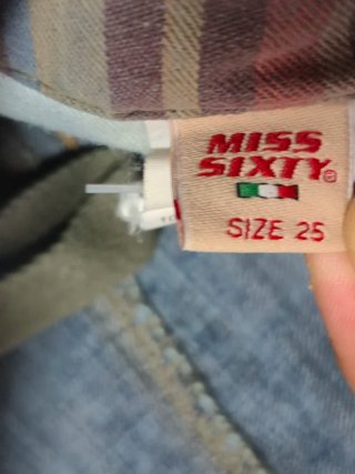 Miss Sixty Jeans Cargo Vintage Y2K TG 25/37