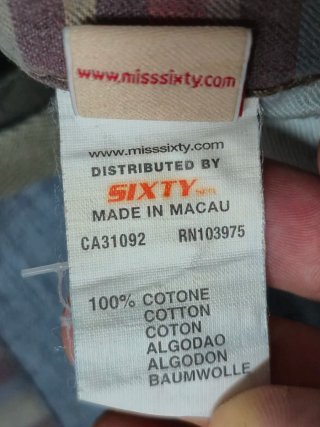 Miss Sixty Jeans Cargo Vintage Y2K TG 25/37