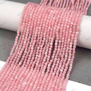Opale Rosa - Perline Sfaccettate 2mm - Filo ~38 cm