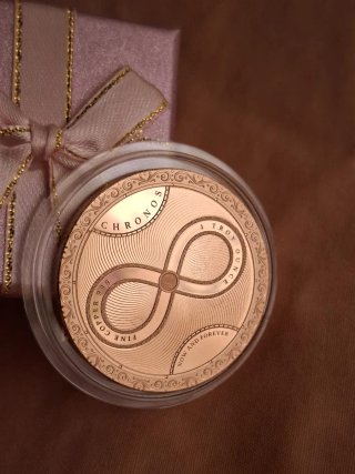 Moneda Cobre Diseño Reloj Antiguo 2026