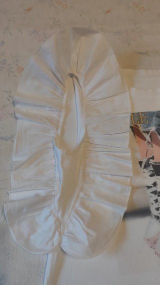 Camiseta volantes manga corta estampado
