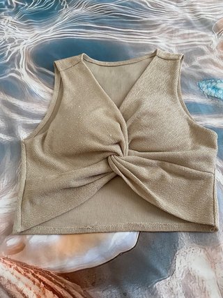 Conjunto Chaleco Beige + Pantalón Negro