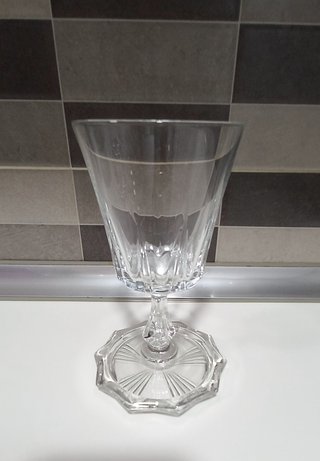 Lote 9 posavasos cristal prensado antiguos