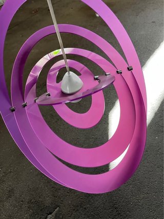 Lampadario Plexiglass Rosa Viola