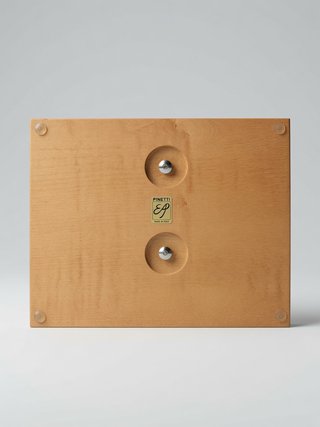 Tarjetero/organizador de escritorio madera y metal
