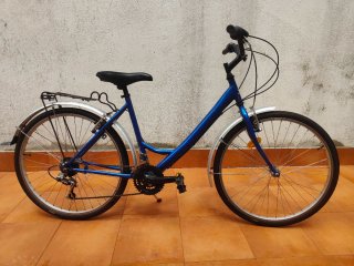 Bicicleta de paseo azul