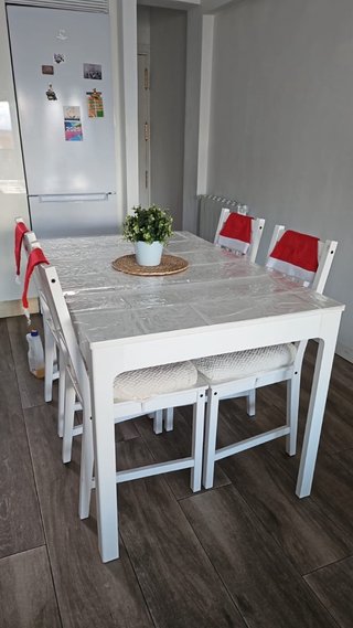 Mesa Comedor IKEA Extensible + 4 Sillas