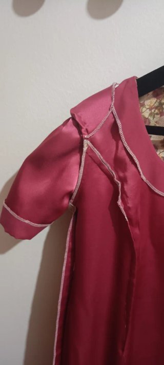 Traje abrigo y vestido a juego